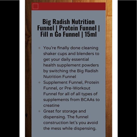 Big Radish Nutrition Protein Funnel Fill n… - Picture 8 of 8